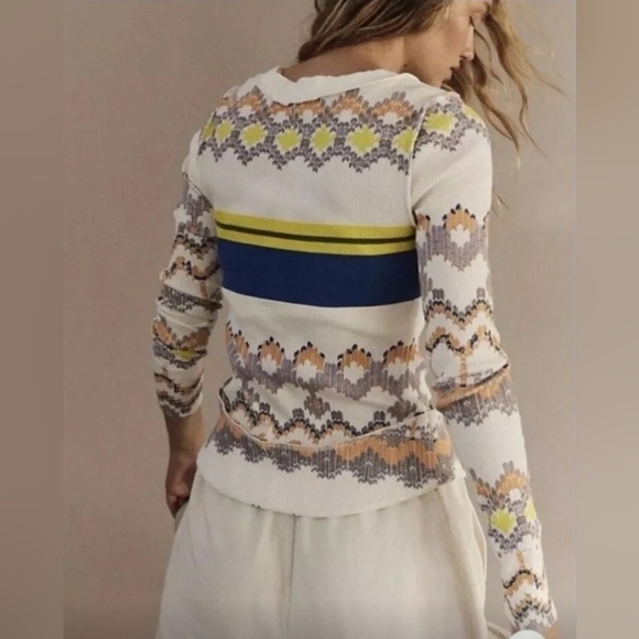 FP Movement Rally Printed Layer in Fairisle - Picture 3 of 5